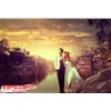 Photoshop給古鎮婚片增加漂亮的霞光