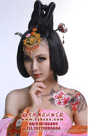 學(xué)員人體彩繪展示
